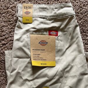 dickies work pants size 13 juniors wide